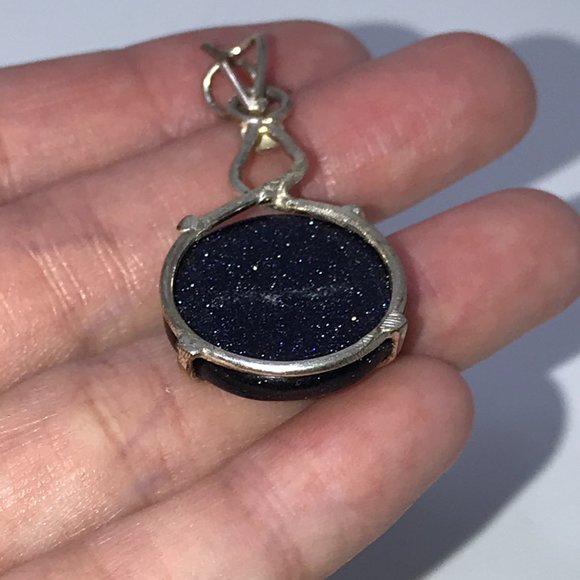 SLP Blue Goldstone Pendant - Picture 4 of 8